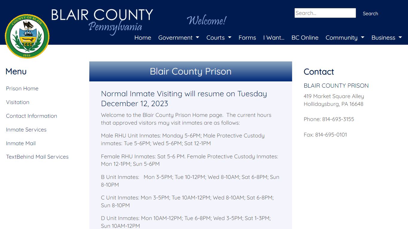 Blair County PA - Welcome to Blair County - Blair County, Pennsylvania